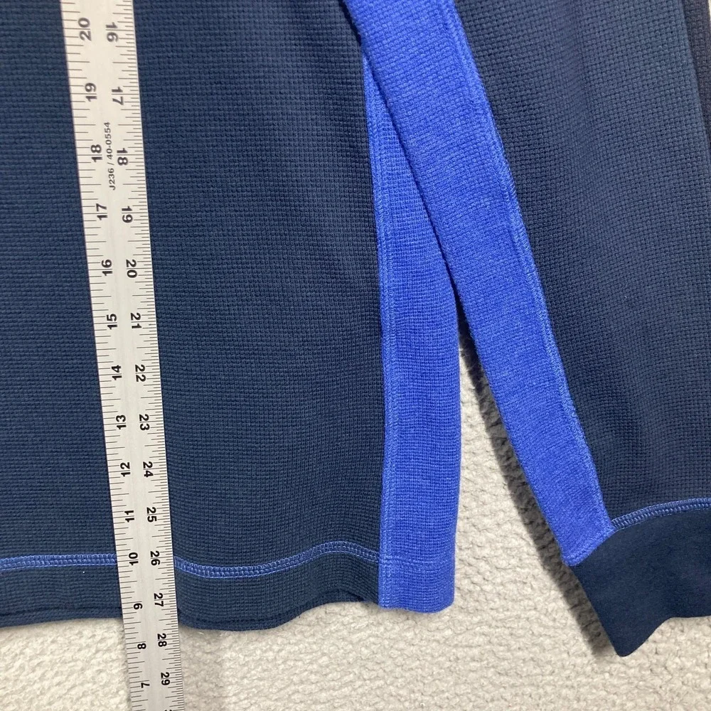Banana Republic Thermal Waffle Knit Shirts Mens Medium Blue Lot of 2 Long Sleeve